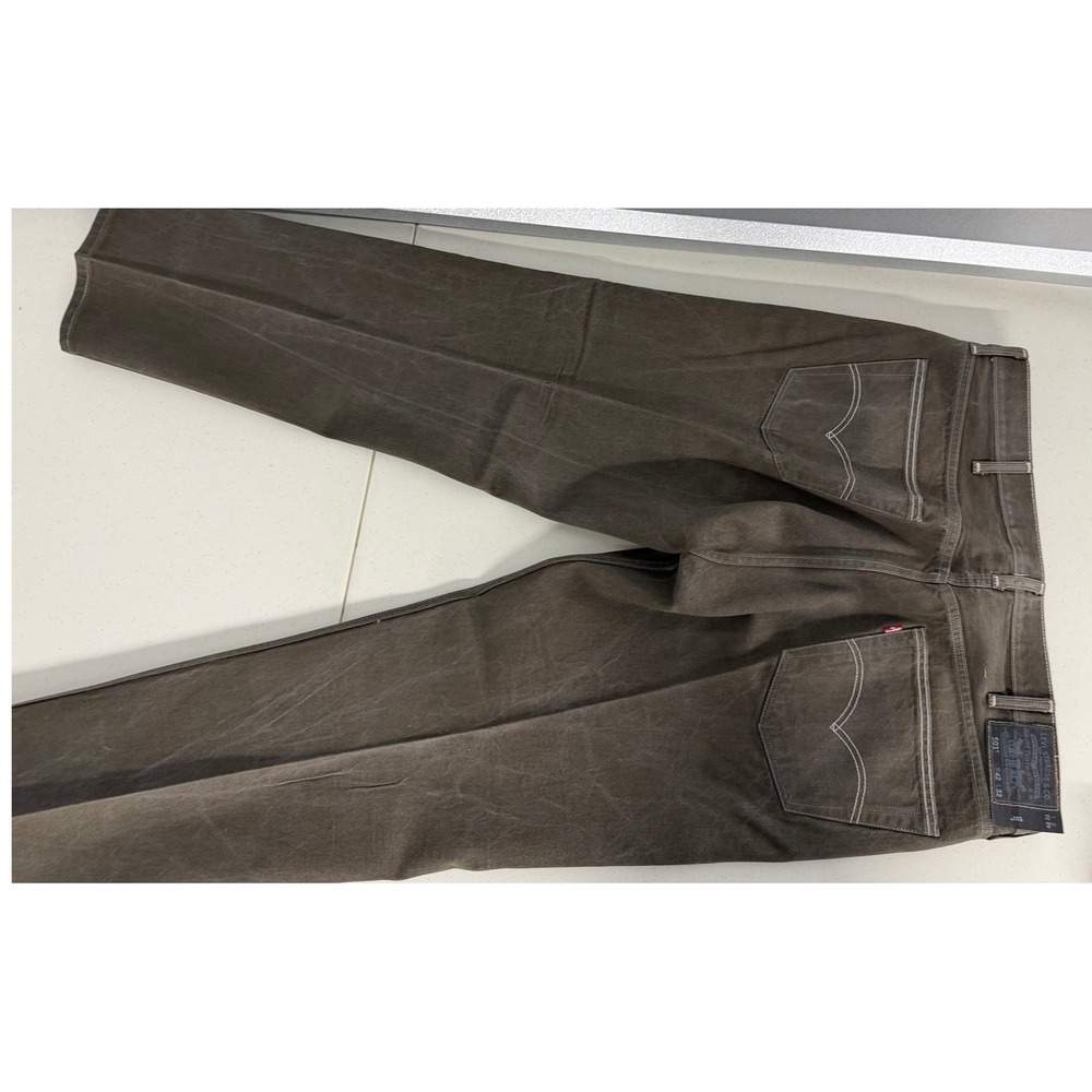 Levi's 501 Original Fit Jeans - Brown Denim - Size 42x32 - Picture 13 of 16